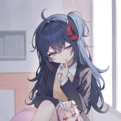 This is a pixiv picture whose title is 彼女をお邪魔したらいけないよ.
