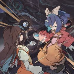 This is a pixiv picture whose title is 『MTG』封印の宝珠、召喚：アレクサンダー.