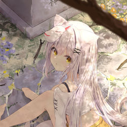 This is a pixiv picture whose title is 木漏れ日.