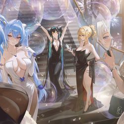 This is a pixiv picture whose title is NIKKE 2.5th Anniversary KV.