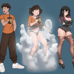 This is a pixiv picture whose title is Bratty Goth Girl TG.