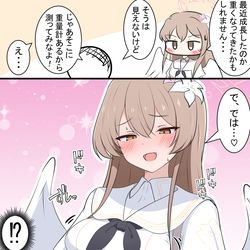 This is a pixiv picture whose title is ナギサの重さ.