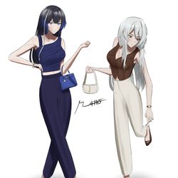 This is a pixiv picture whose title is Casual Katya and Nerida (study).