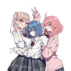 This is a pixiv picture whose title is ３人集合.