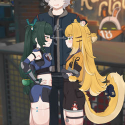 This is a pixiv picture whose title is 청의랑귤복이.