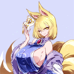 This is a pixiv picture whose title is 妖狐仮面.