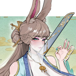 This is a pixiv picture whose title is 美兔仙子.