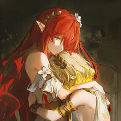 This is a pixiv picture whose title is 先生と弟子の物語.