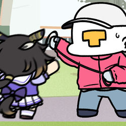 This is a pixiv picture whose title is ステイゴールド.
