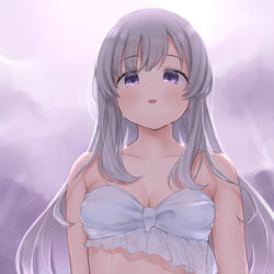 This is a pixiv picture whose title is 水着霧子！！！！.