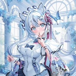 This is a pixiv picture whose title is 創作　白虎ちゃん！.
