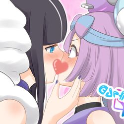 This is a pixiv picture whose title is 【リク】カミツレさんとキスしてみたナンジャモ.