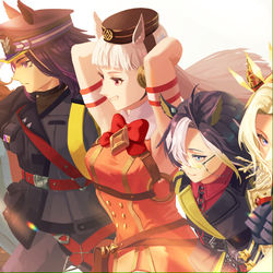 This is a pixiv picture whose title is 黄金一族.