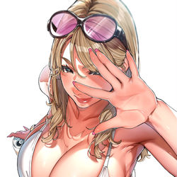 This is a pixiv picture whose title is ギャルママさん👙.