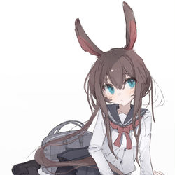 This is a pixiv picture whose title is Amiya.