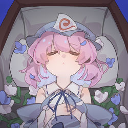 This is a pixiv picture whose title is 已故.
