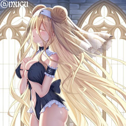 This is a pixiv picture whose title is 【シスター六喰】主様の誕生日に祝福を~.