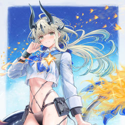 This is a pixiv picture whose title is 焔影リード.