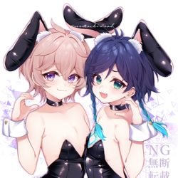 This is a pixiv picture whose title is 🐰.