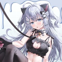 This is a pixiv picture whose title is にゃん.