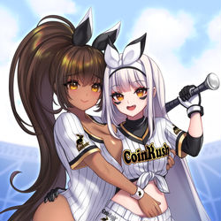 This is a pixiv picture whose title is Nikke At Bat!.