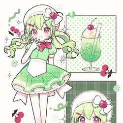 This is a pixiv picture whose title is クリームソーダ🍒.