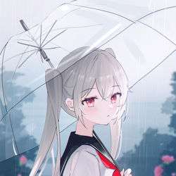 This is a pixiv picture whose title is 56 雨.