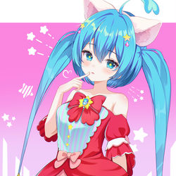 This is a pixiv picture whose title is 初音ミク.
