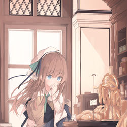 This is a pixiv picture whose title is 買いもの.