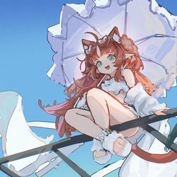 This is a pixiv picture whose title is 海盐桃子.