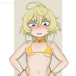 This is a pixiv picture whose title is Tanya in new bikini..