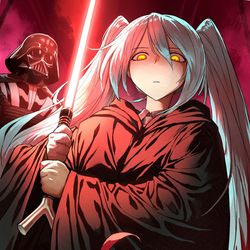 This is a pixiv picture whose title is Darthsune Miku.