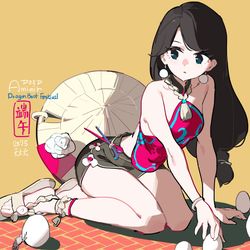 This is a pixiv picture whose title is 端午立蛋 卵を立てる.