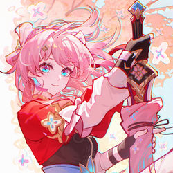 This is a pixiv picture whose title is 初花.