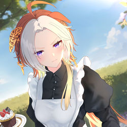 This is a pixiv picture whose title is メイドオルフェ.