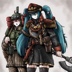 This is a pixiv picture whose title is Commissar Miku.