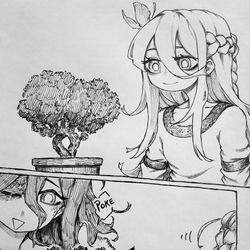 This is a pixiv picture whose title is Bonsai.