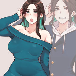 This is a pixiv picture whose title is 男のツレ呼んだらメスがきた.