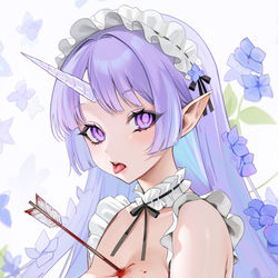 This is a pixiv picture whose title is アジサイちゃん.