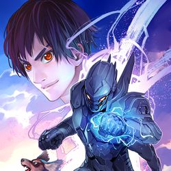 This is a pixiv picture whose title is 電騎装鋼ライジン単行本第１巻.