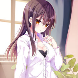 This is a pixiv picture whose title is 学校なんていかないで、このまま貴方と一緒に居たいな.