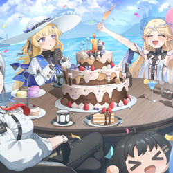 This is a pixiv picture whose title is 鳴潮』1周年.