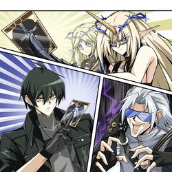 This is a pixiv picture whose title is 그렇다면 듀얼로 승부다!!.