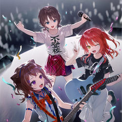 This is a pixiv picture whose title is Girls Band.