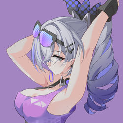 This is a pixiv picture whose title is 银狼盗号小姐.