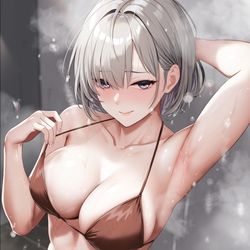 This is a pixiv picture whose title is シャワーする佐紹さん.