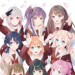 This is a pixiv picture whose title is 104期 蓮ノ空女学院スクールアイドルクラブ.