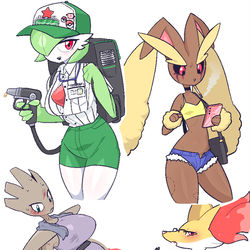 This is a pixiv picture whose title is 포켓낙서.