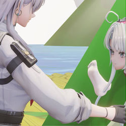 This is a pixiv picture whose title is ［🍑］把自己包进粽子送给赞妮的柯莱塔.