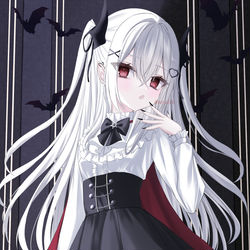 This is a pixiv picture whose title is vampire.